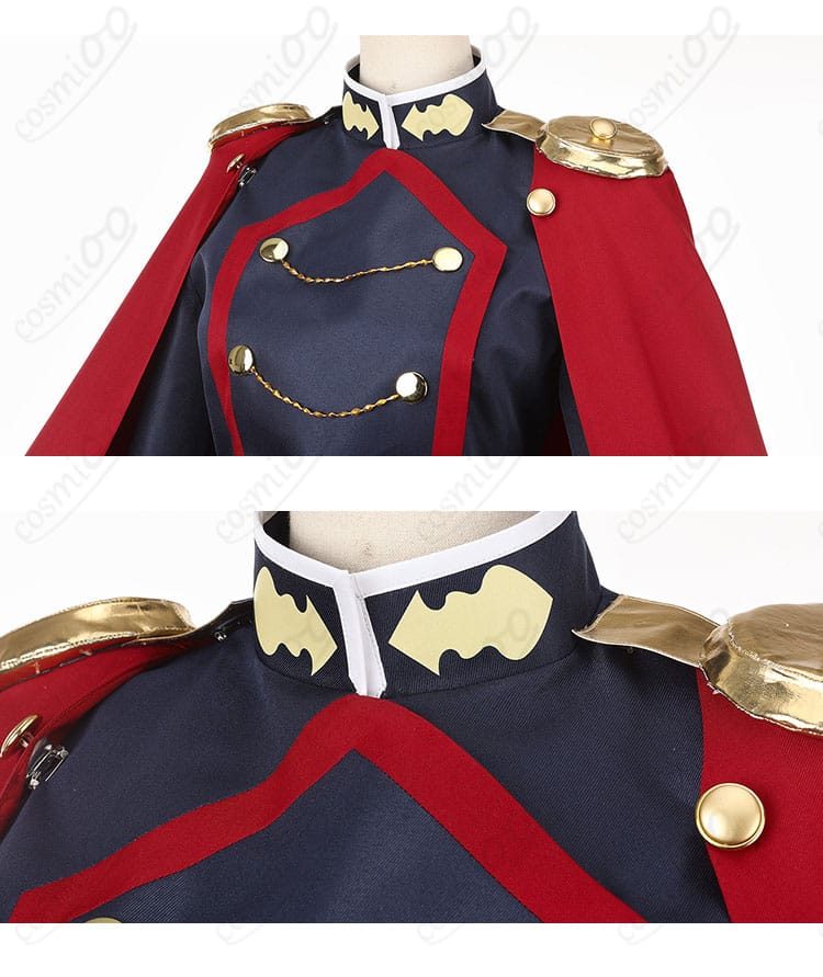 肩口の飾りと留め具のディテールアップ