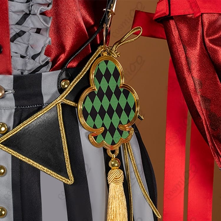 ツイステ トレイ・クローバー プレイフル・ドレス 高再現フルセット｜クールで華やかな礼装コス - 6枚目の画像