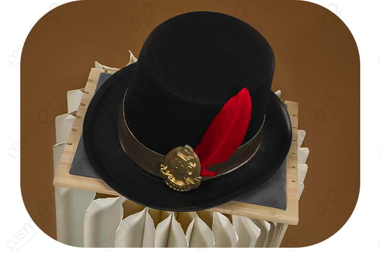 プレイフル・ドレスの帽子と帽子飾りの装飾ディテール