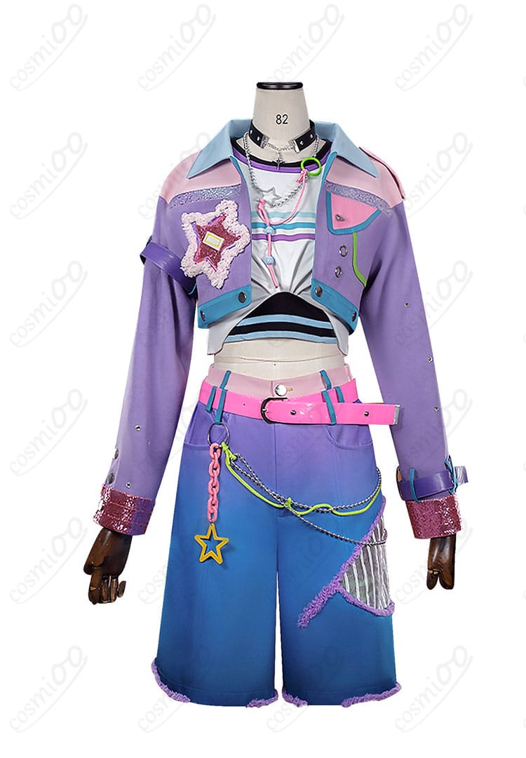 桜河こはく ステージ衣装 コスチューム前面フルセット(ジャケット・トップス・半ズボン)