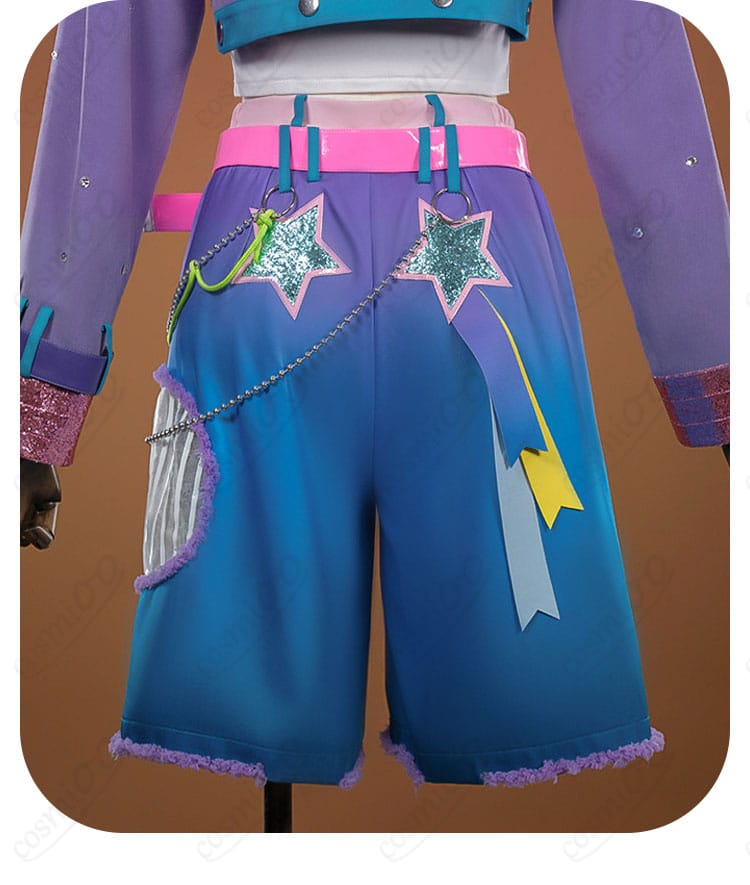 半ズボン背面のポケット・装飾の配置