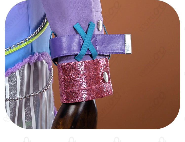 左袖の装飾パーツ配置と意匠