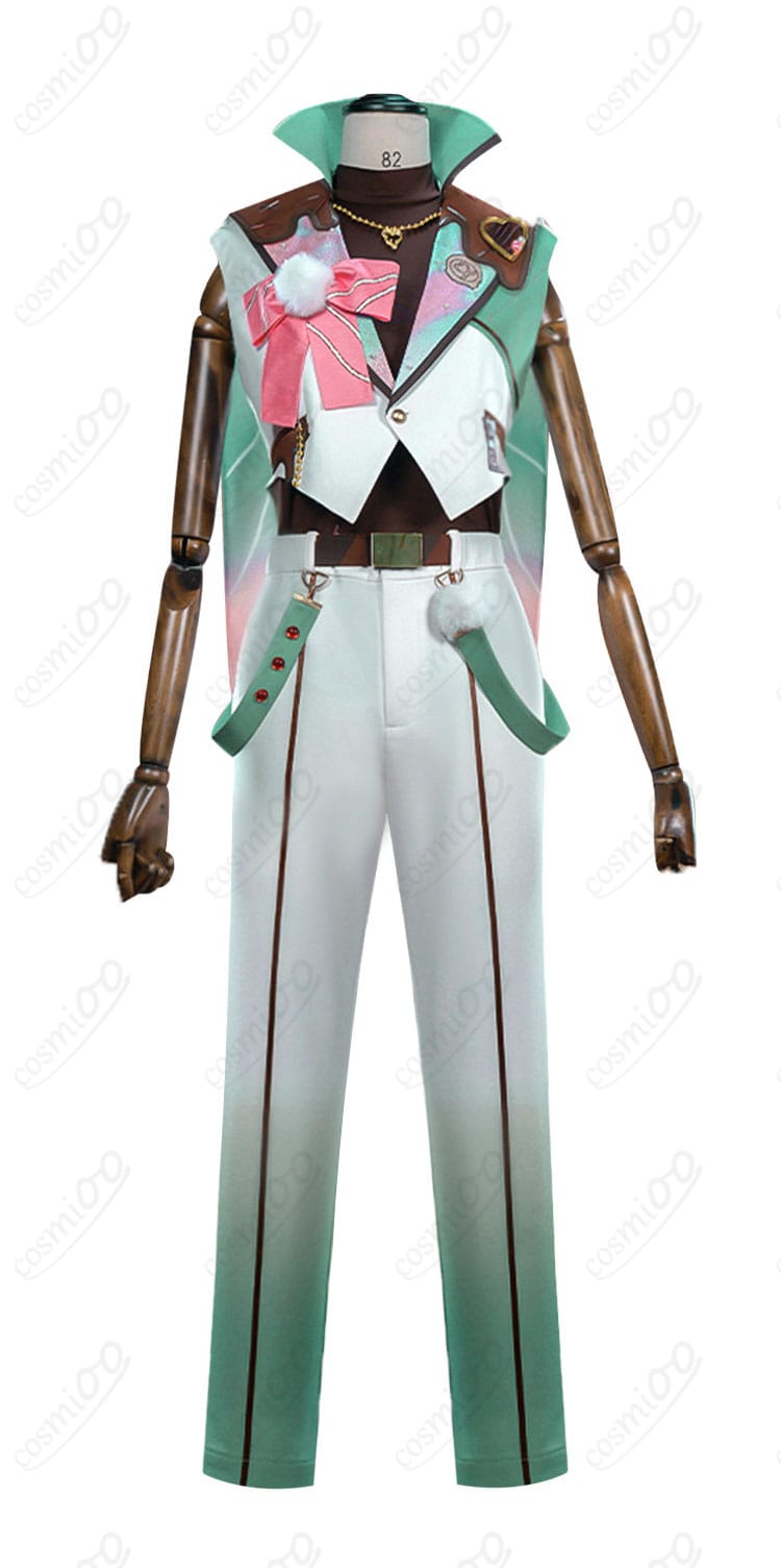 キャンディーハウス衣装セットの正面全体（コートとマントの高発色ツイル）