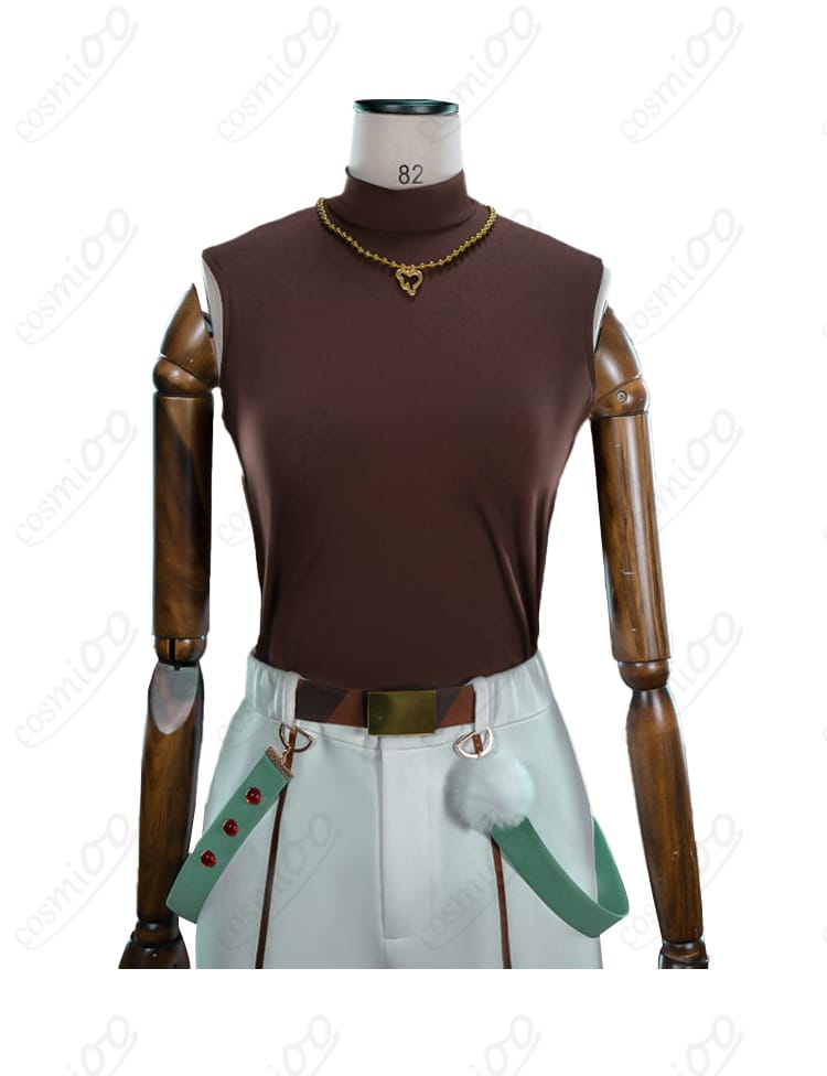 上衣インナーのベスト部位ディテール（通気性の良い薄手生地）