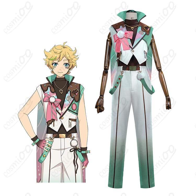 あんさんぶるスターズ！！ Switch キャンディーハウス衣装の着用イメージ（春川宙・青葉つむぎ・逆先夏目向け）