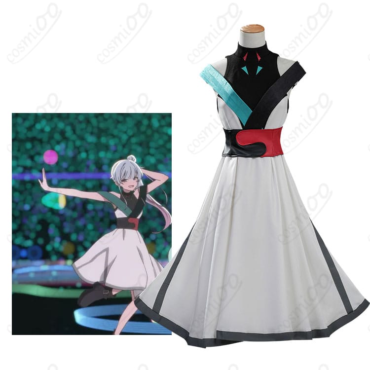 かぐや姫モチーフの和風ファンタジー衣装を着用したモデルの全身イメージ