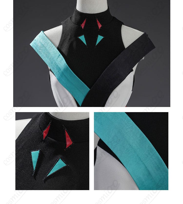 衣襟の装飾ディテールと和風意匠の近接写真