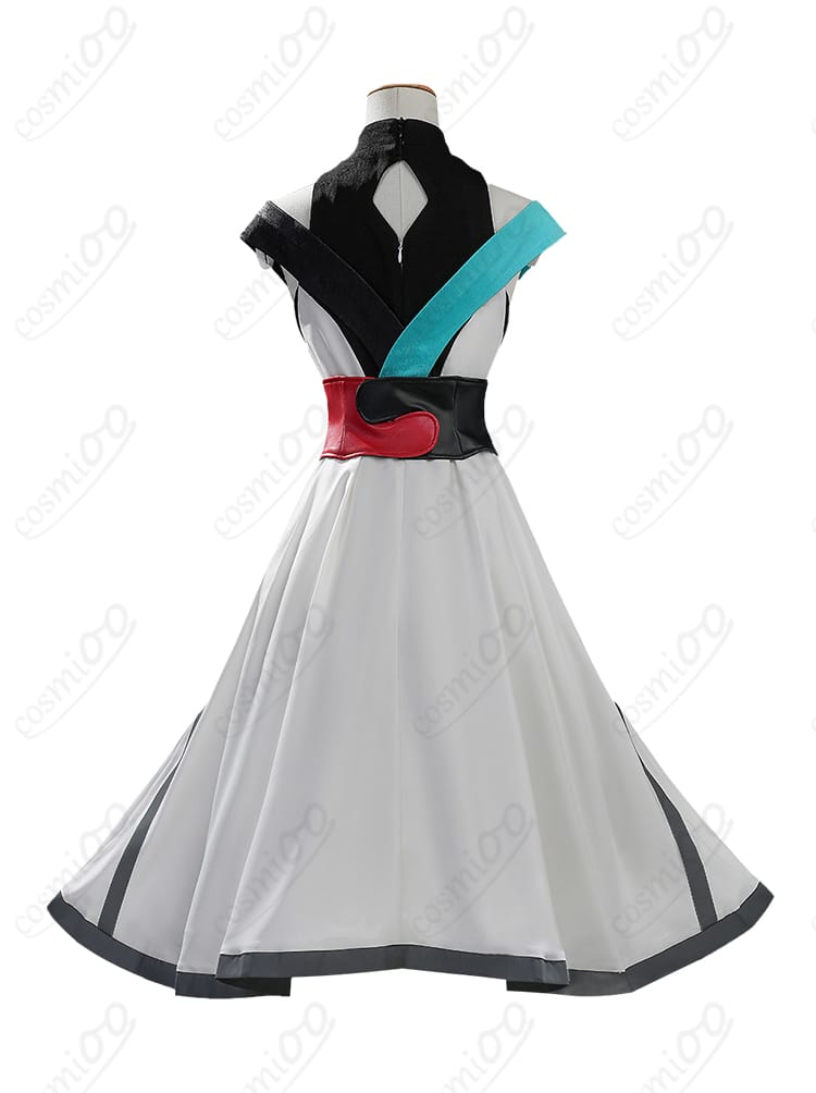 かぐや姫モチーフ衣装の背面シルエットとベルト位置の確認用