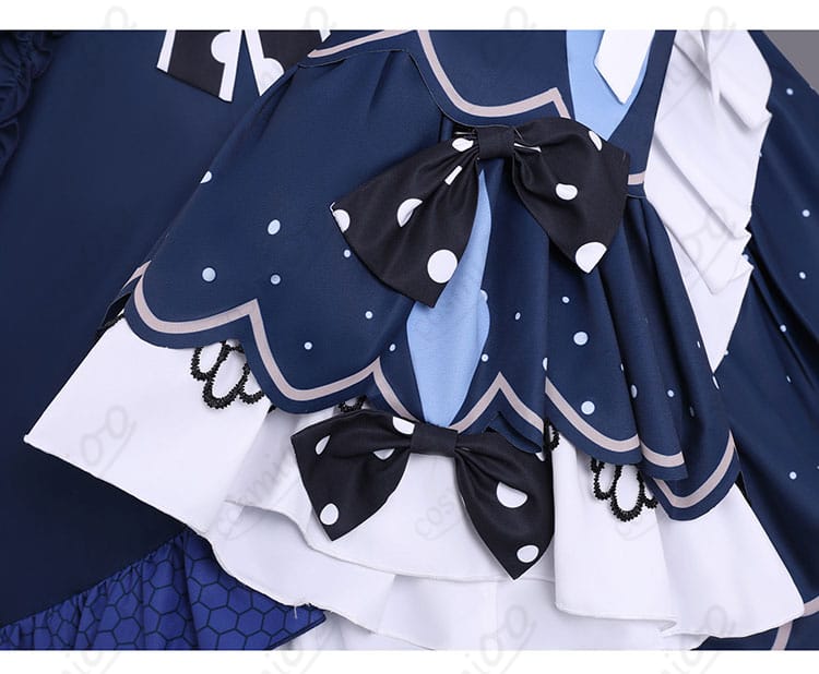 夏目アンアン衣装のスカート裾装飾ディテール