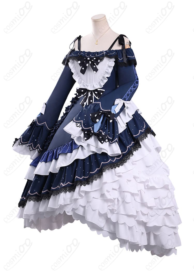 夏目アンアン衣装のワンピース側面シルエット