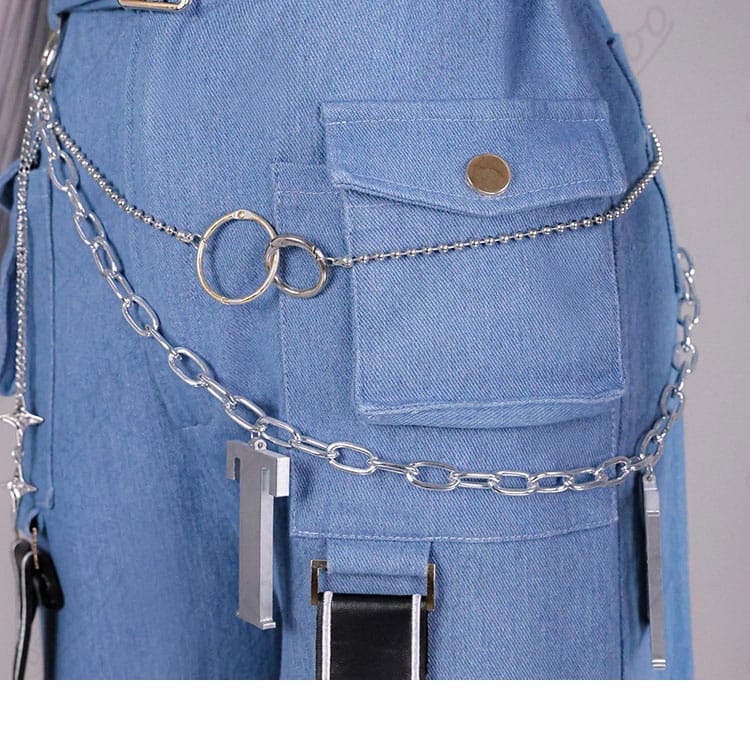 轟はじめ Flashpoint衣装 ウエスト部のベルト風装飾と縫製