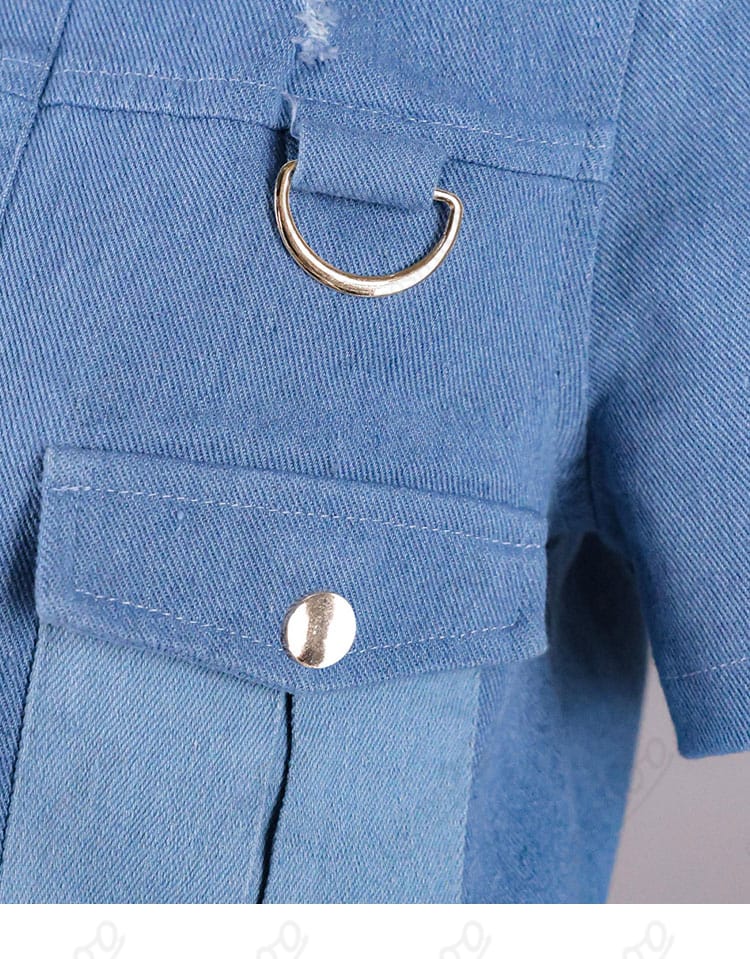 轟はじめ Flashpoint衣装 ジャケットポケットと飾りパーツの詳細