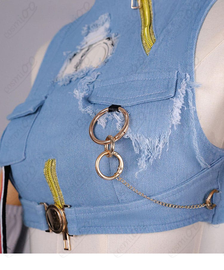 轟はじめ Flashpoint衣装 胸元アクセサリーのディテール