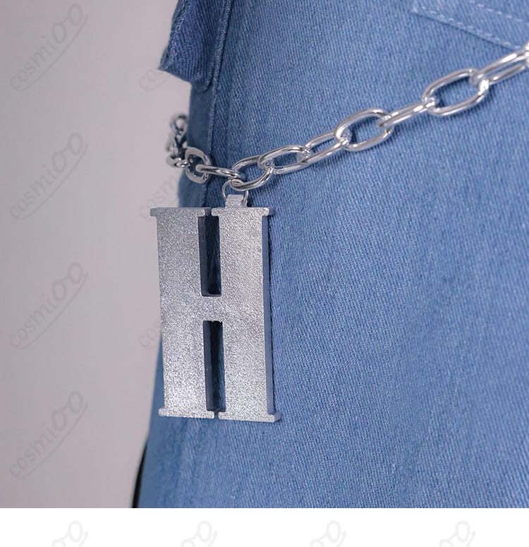 轟はじめ Flashpoint衣装 腰飾りのアップ（固定方法の見える角度）