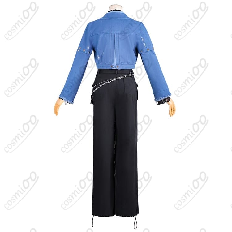 ホロライブ 儒烏風亭らでん ReGLOSS風コスプレ｜初心者も着脱ラク、クールに映える一式 - 3枚目の画像