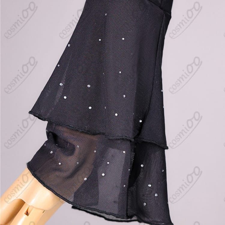 ホロライブ 儒烏風亭らでん ReGLOSS風コスプレ｜初心者も着脱ラク、クールに映える一式 - 7枚目の画像