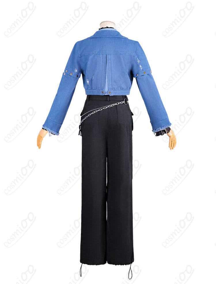 儒烏風亭らでん衣装の背面カッティングと裾ライン