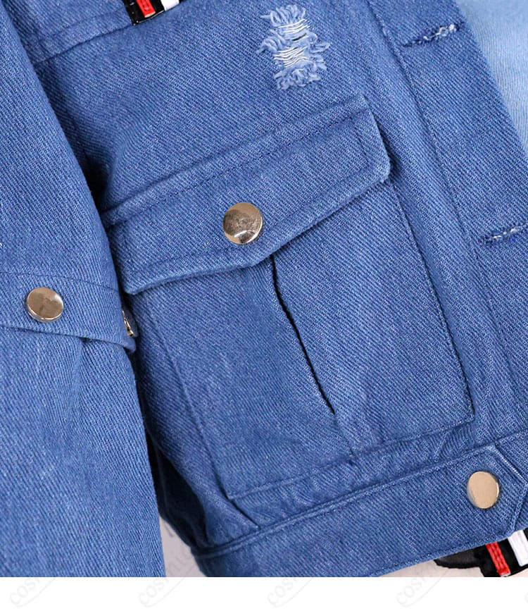 儒烏風亭らでん衣装 ポケット周りのディテール