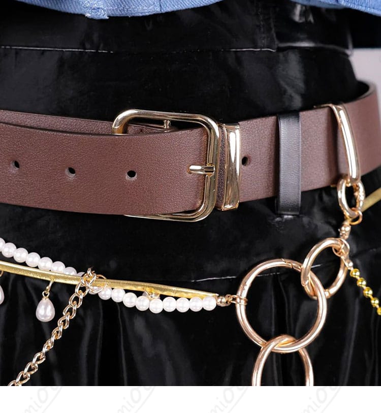 Flashpoint衣装のメインベルト金具と通し方の詳細