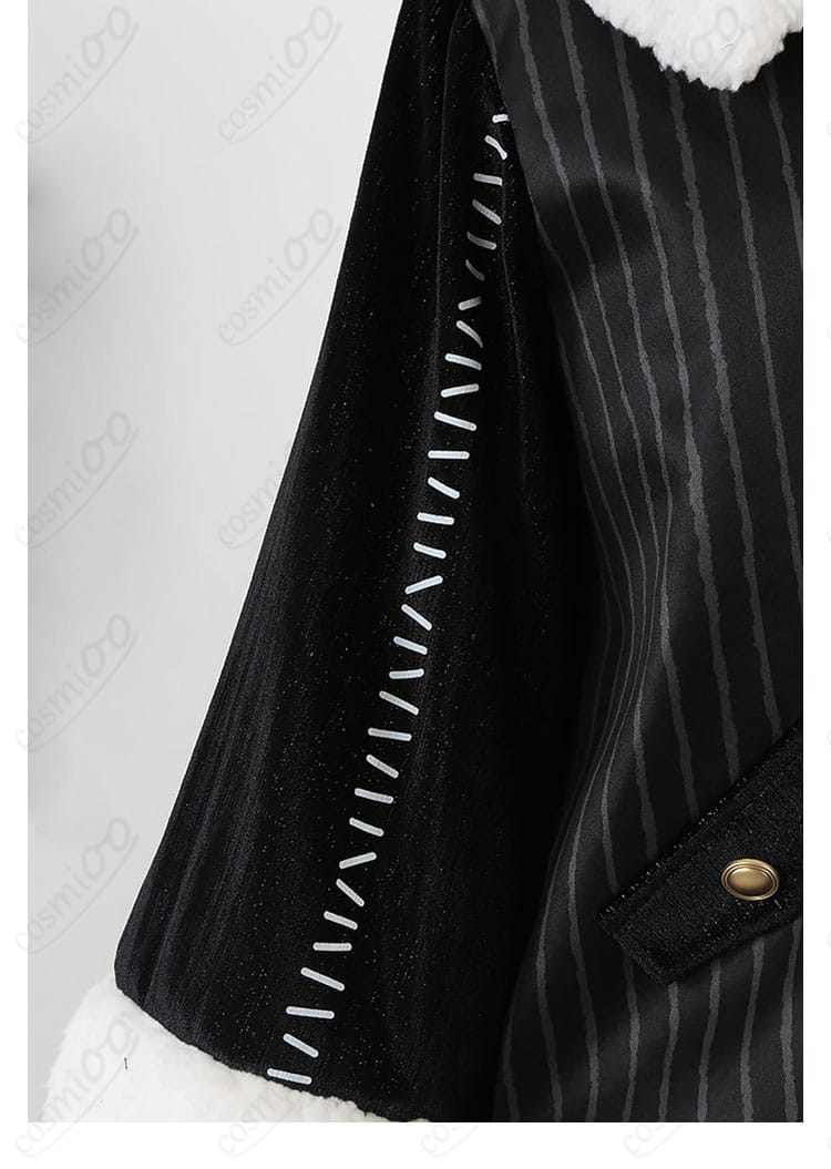 ナイトメアークーリエ衣装のコートに施されたストライプ装飾の拡大