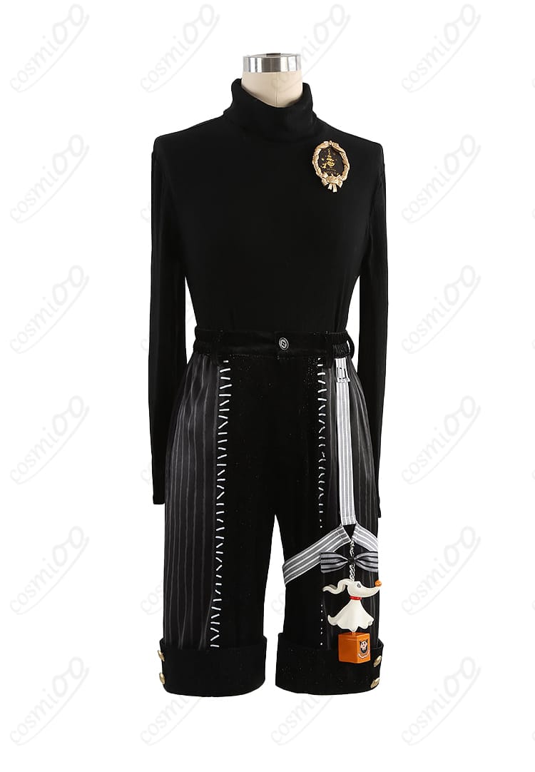 ナイトメアークーリエ衣装の装飾ディテール（ストライプ・縁取り・素材感）