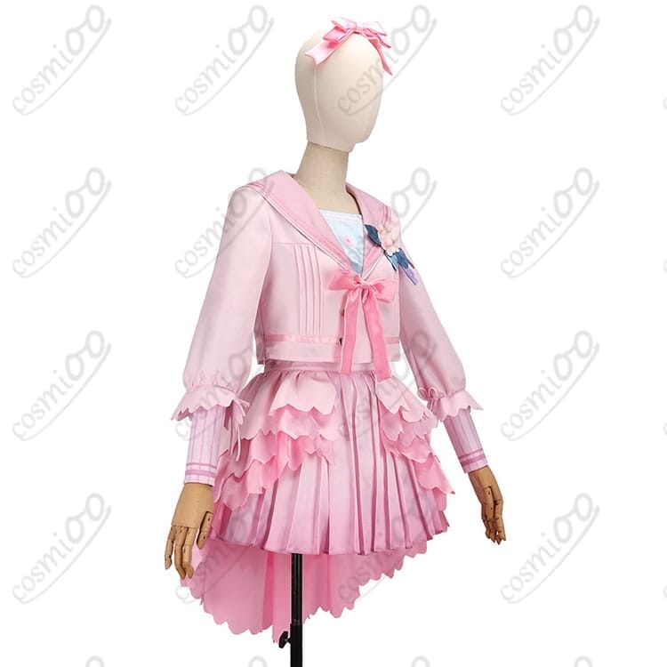 学園アイドルマスター 花海咲季 桜フォトグラフ コスプレ衣装｜初心者も着脱簡単で写真映え - 2枚目の画像