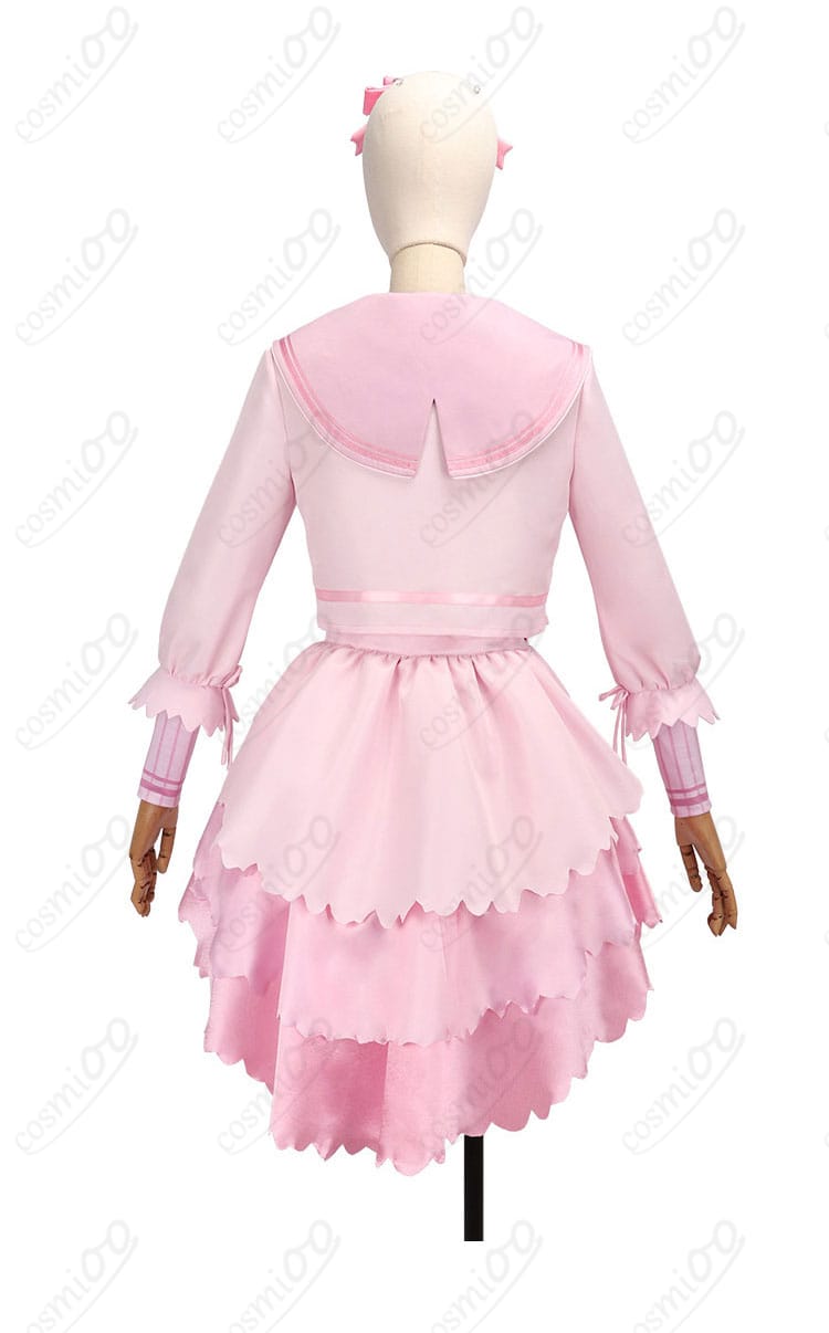 花海咲季 桜フォトグラフ衣装の背面デザイン（シルエット保持の構成）