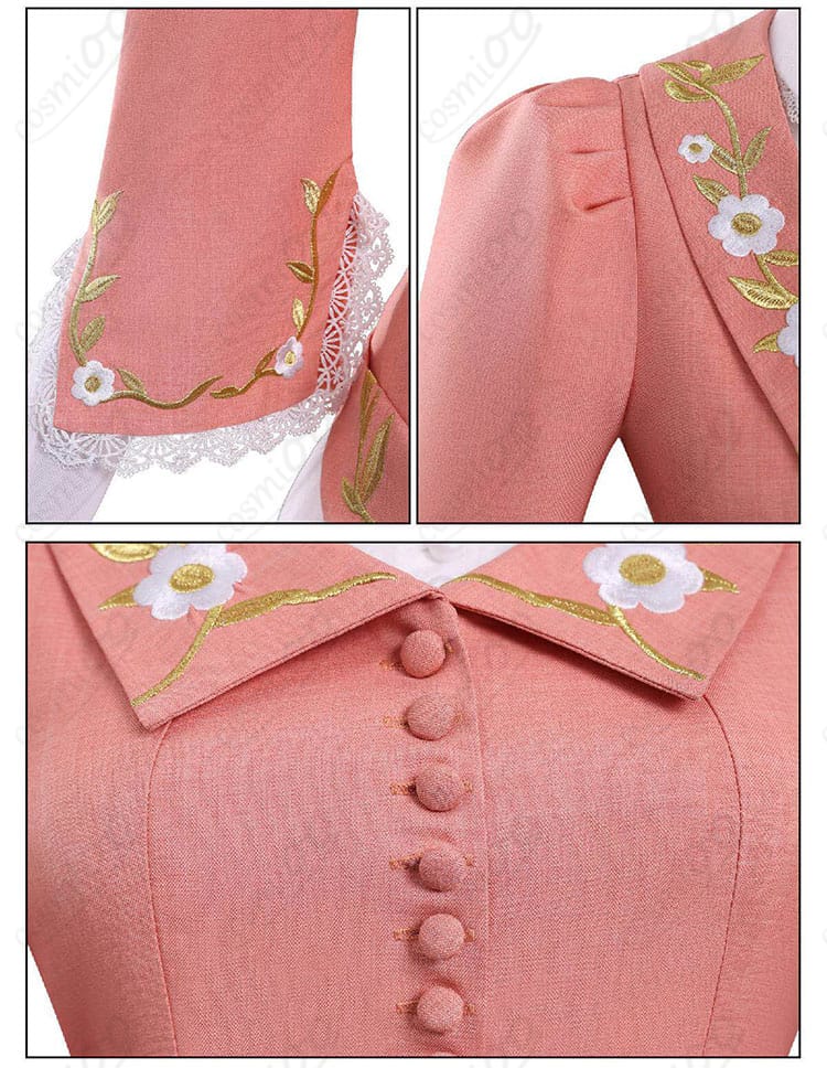 戦慄の逆旅 コスプレ衣装の前立て・肩飾りの縫製ディテール