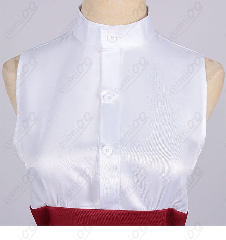 小林みくる 私服コスプレ 衣襟と前立ての装飾ディテール