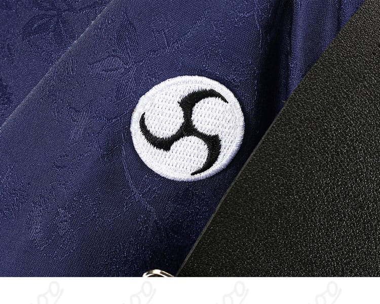 刺繍風モチーフ装飾のアップ（上品な和要素の再現）