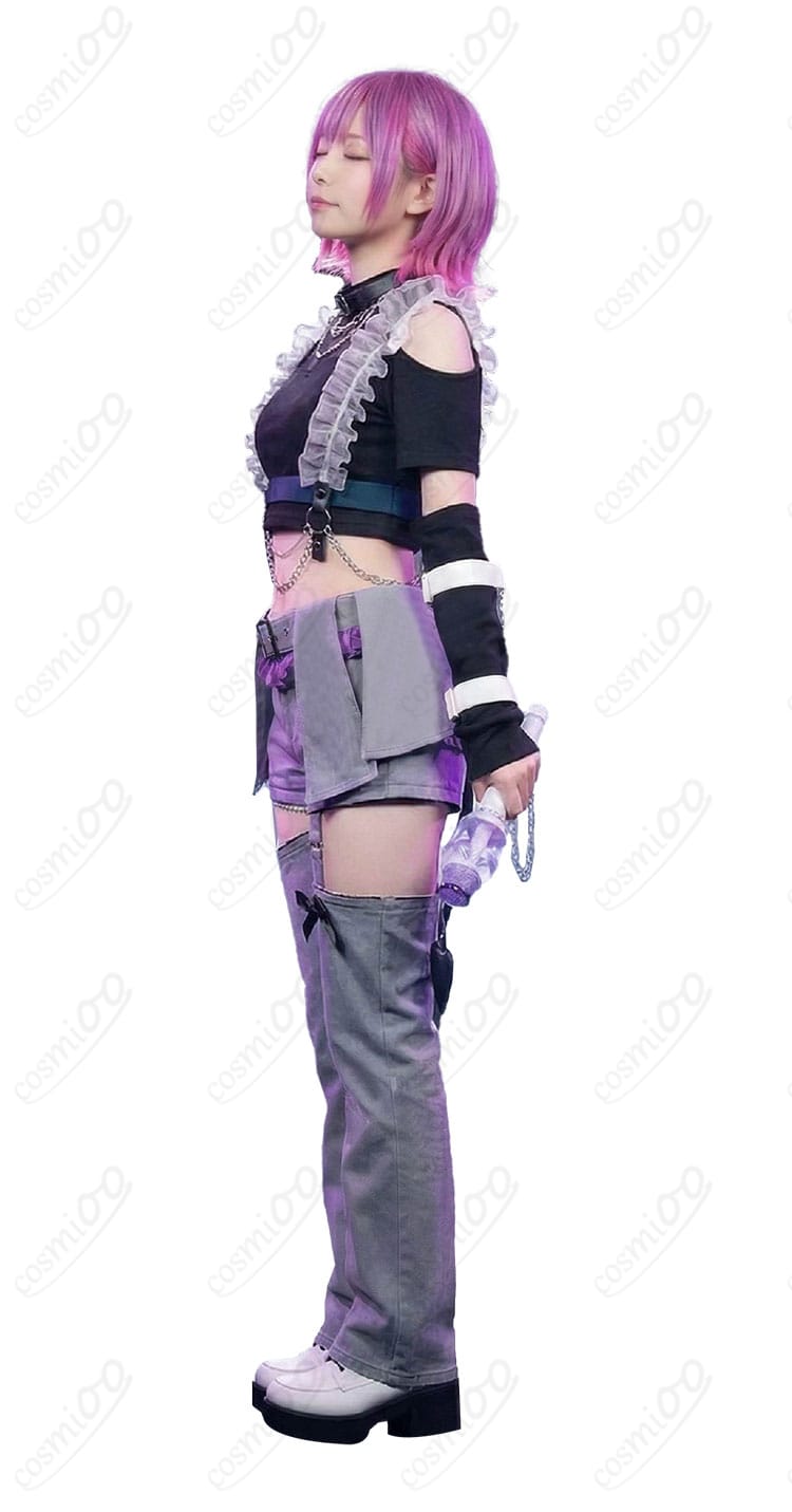 常闇トワ 6周年記念LIVE衣装の肩・袖・アームカバー装飾ディテール