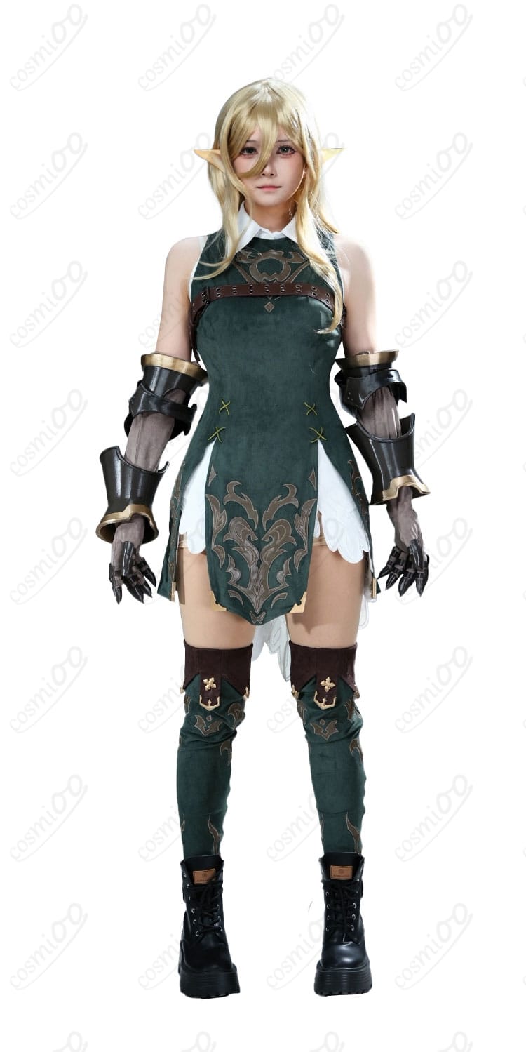 ガールズバンドクライ ルパ風ワンピースと胸ベルトの正面ディテール