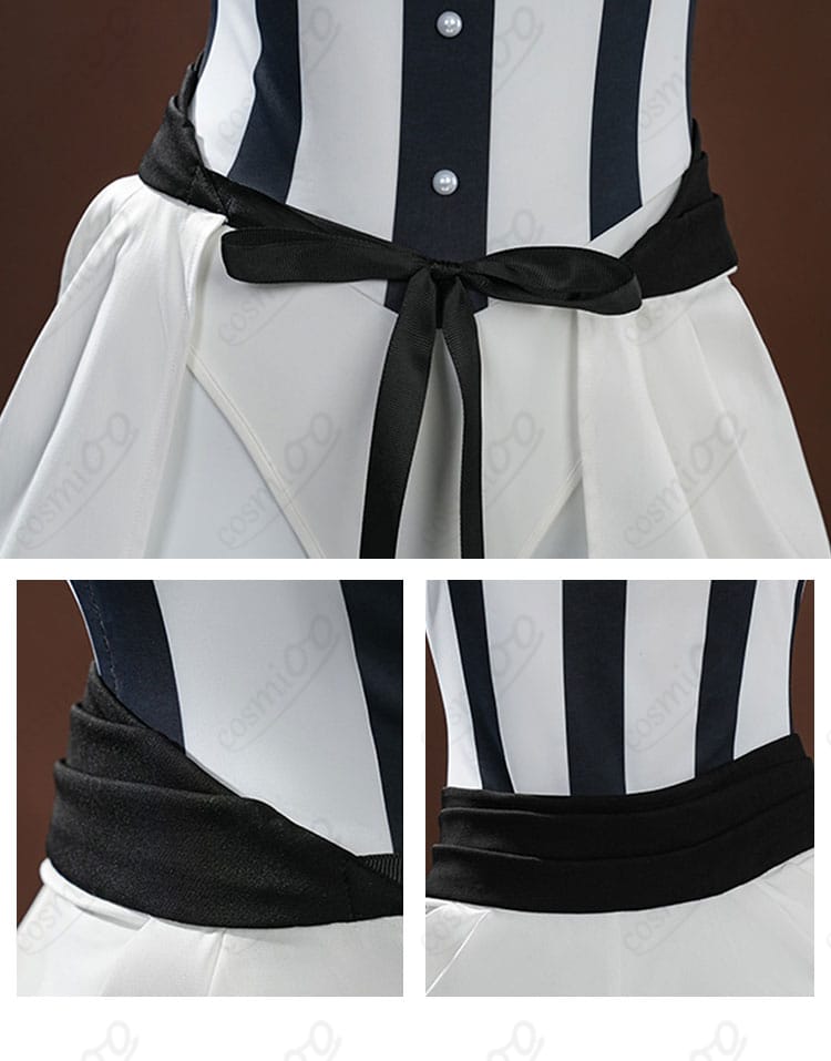 ウエスト・ガーターベルト周りの装飾ディテール（位置調整パーツ）