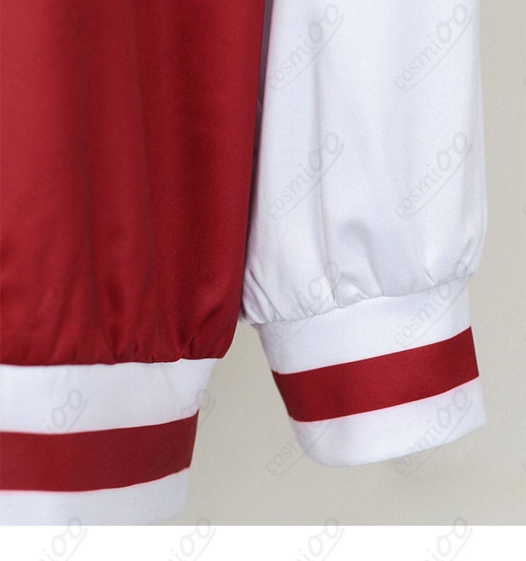 明導アキナ コスプレ用トップスの袖口デザインとステッチ詳細