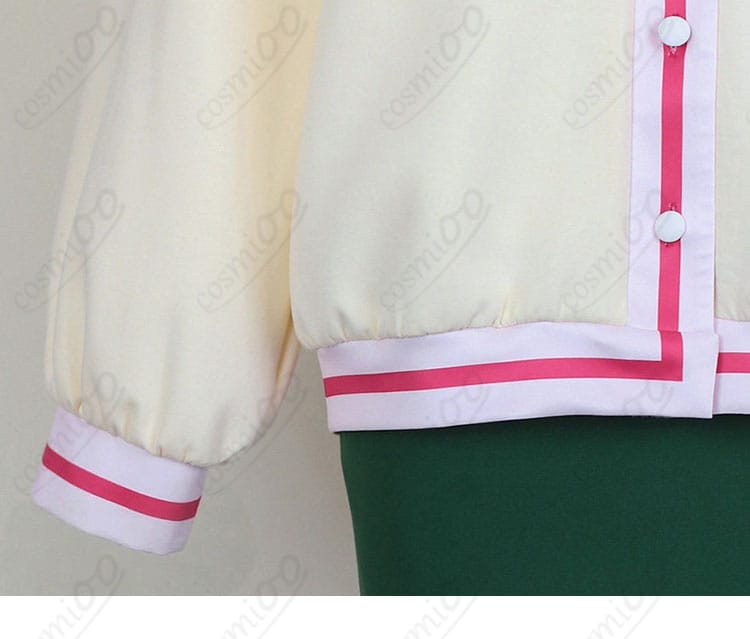 大倉メグミ 制服コスプレの袖口・ボタン周りディテール画像