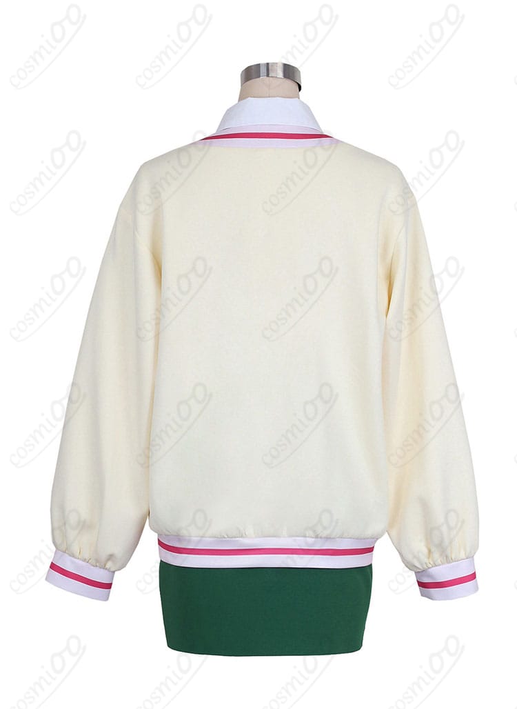 大倉メグミ 制服コスプレ衣装の背面ディテール画像（コートのライン）