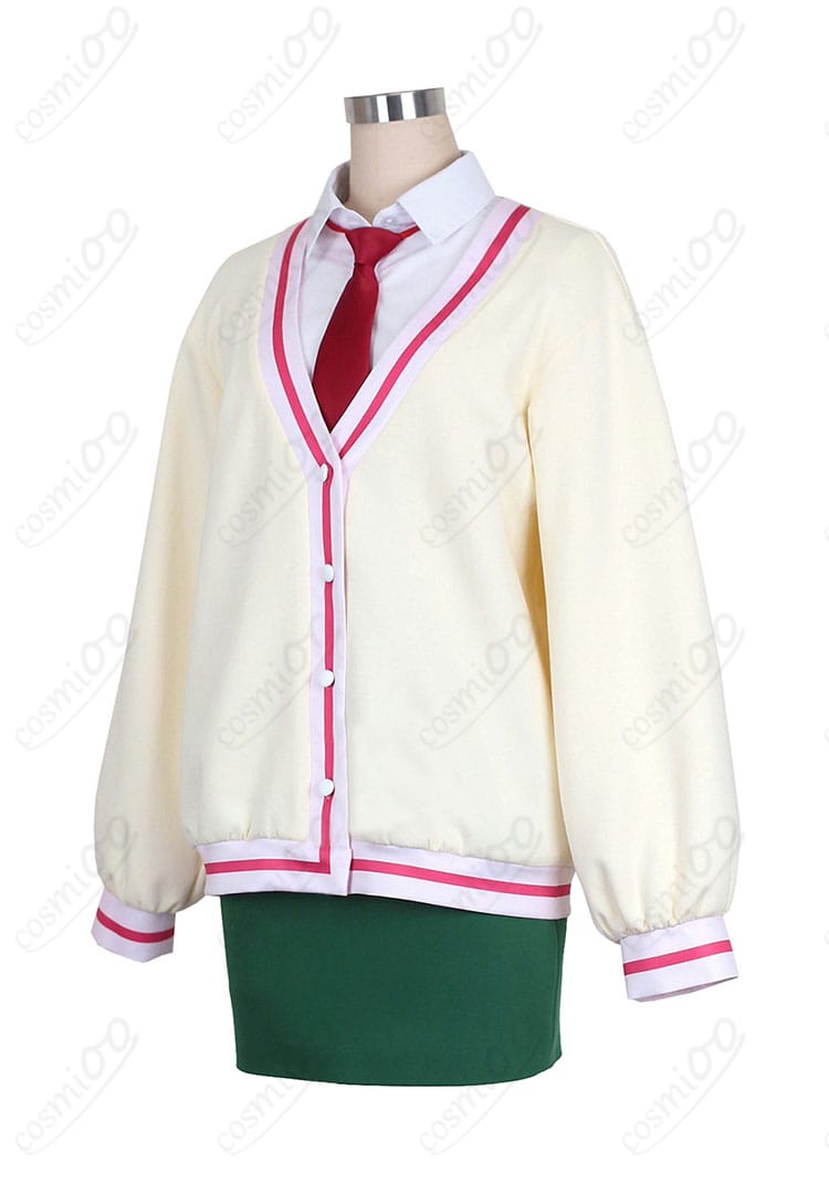 大倉メグミ 制服コスプレ衣装の側面シルエット画像