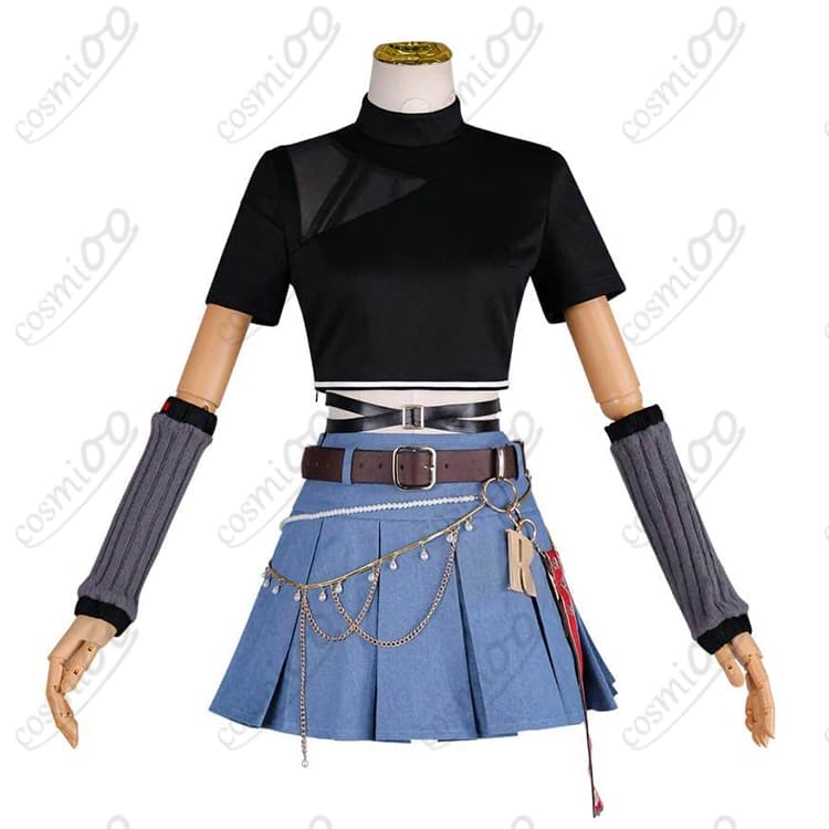 ホロライブ 一条莉々華 Flashpoint衣装 コスプレ｜軽やかで映える上品学園スタイル - 4枚目の画像