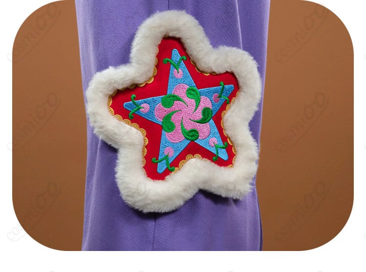 オーバーオール裾・パンツ腿の装飾と配色ディテール