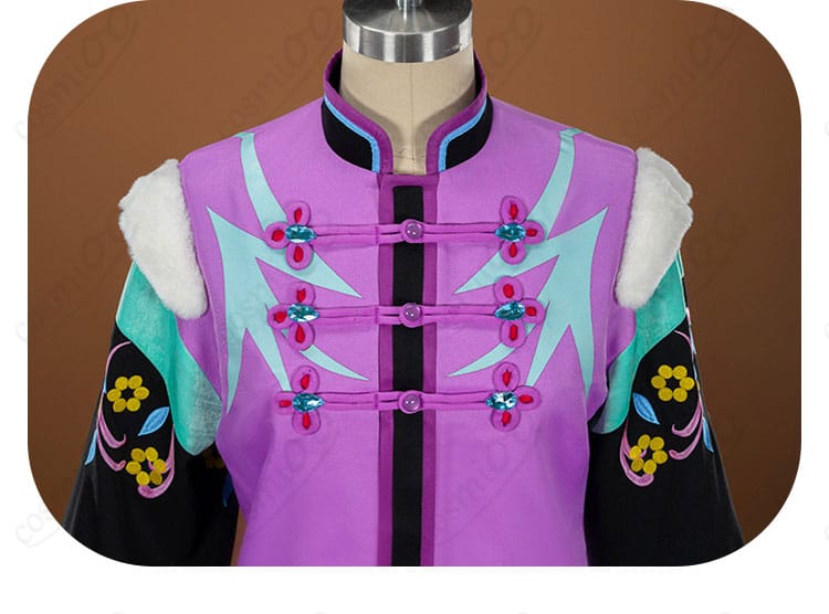 前立てボタンと飾りボタンの質感ディテール