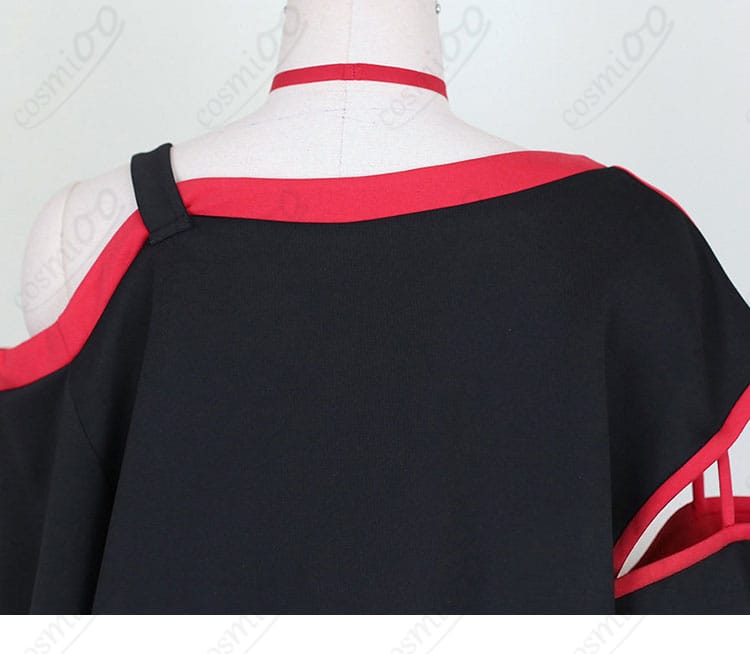 背肩部分の縫製・装飾ディテール（西園寺ユナ風）