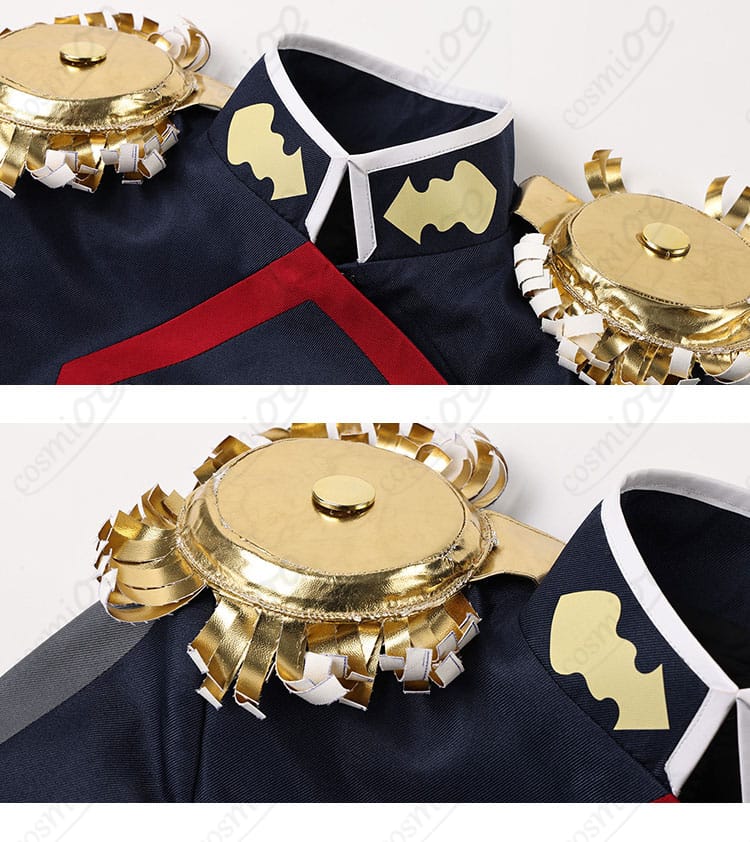 羽前京香コスの肩甲意匠・肩飾りパーツの質感