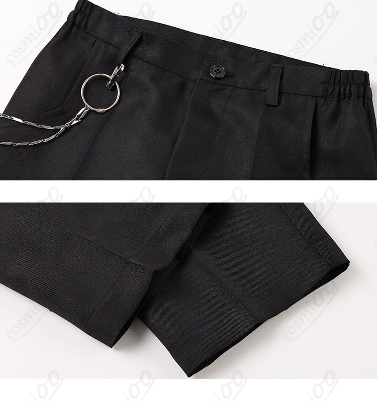 パンツの装飾ステッチとポケット周りのデザイン