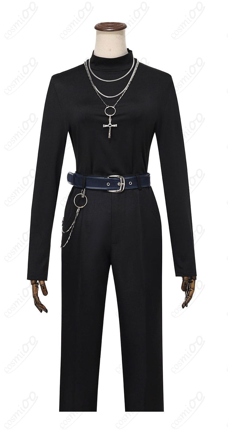 長袖カフスとステッチの正面ディテール