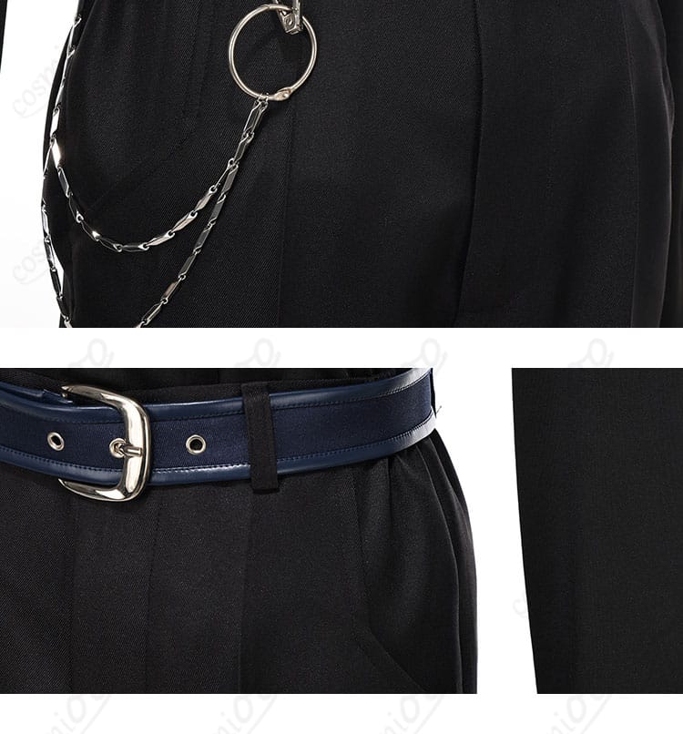 腰部のチェーン装飾と金具の質感アップ