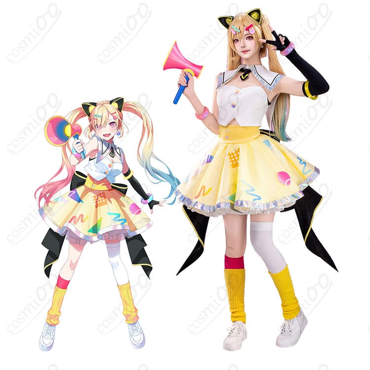 仲町あられのコスプレ完成イメージと衣装フルセットの着用例