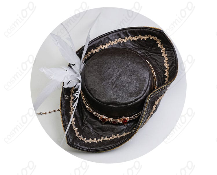 帽子の装飾パーツと縁取りのディテールアップ