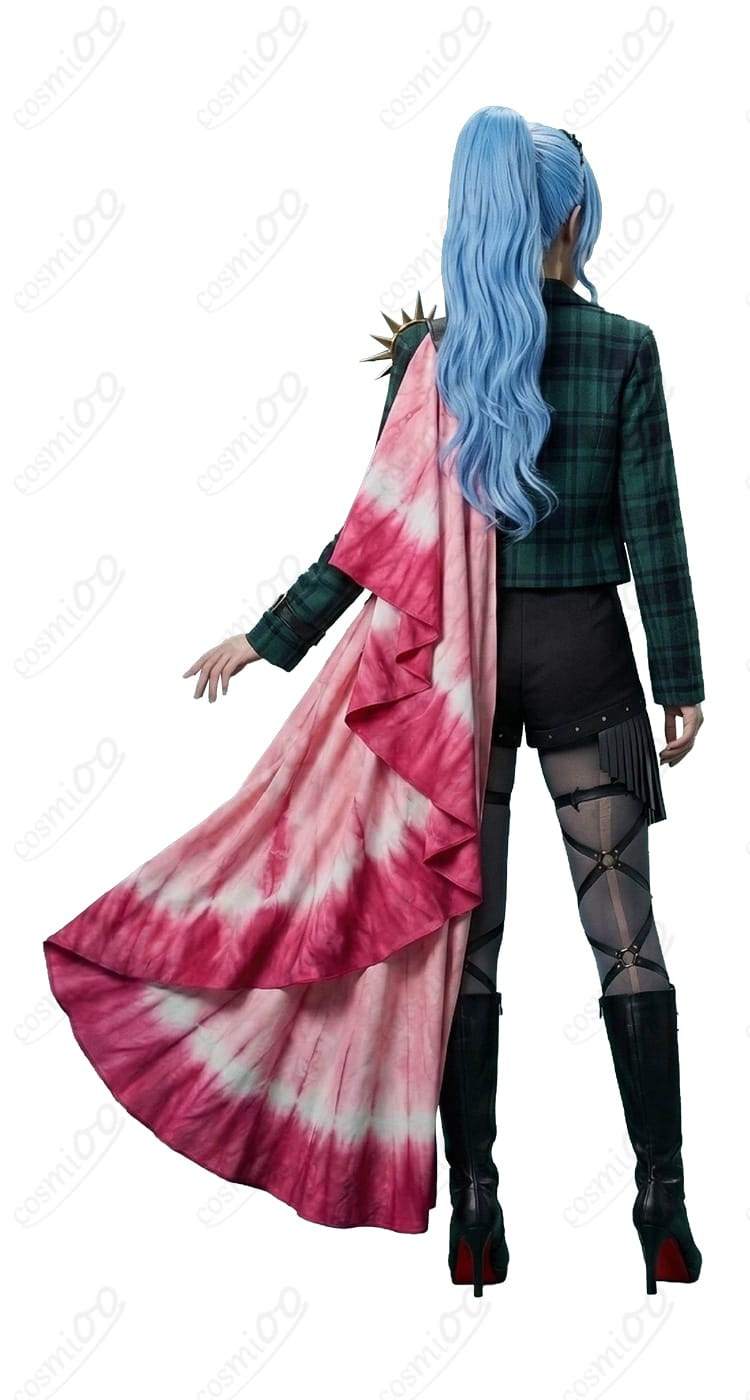 星街すいせい ライブ新衣装の背面(コートの後ろ姿、リボン位置、開閉仕様)