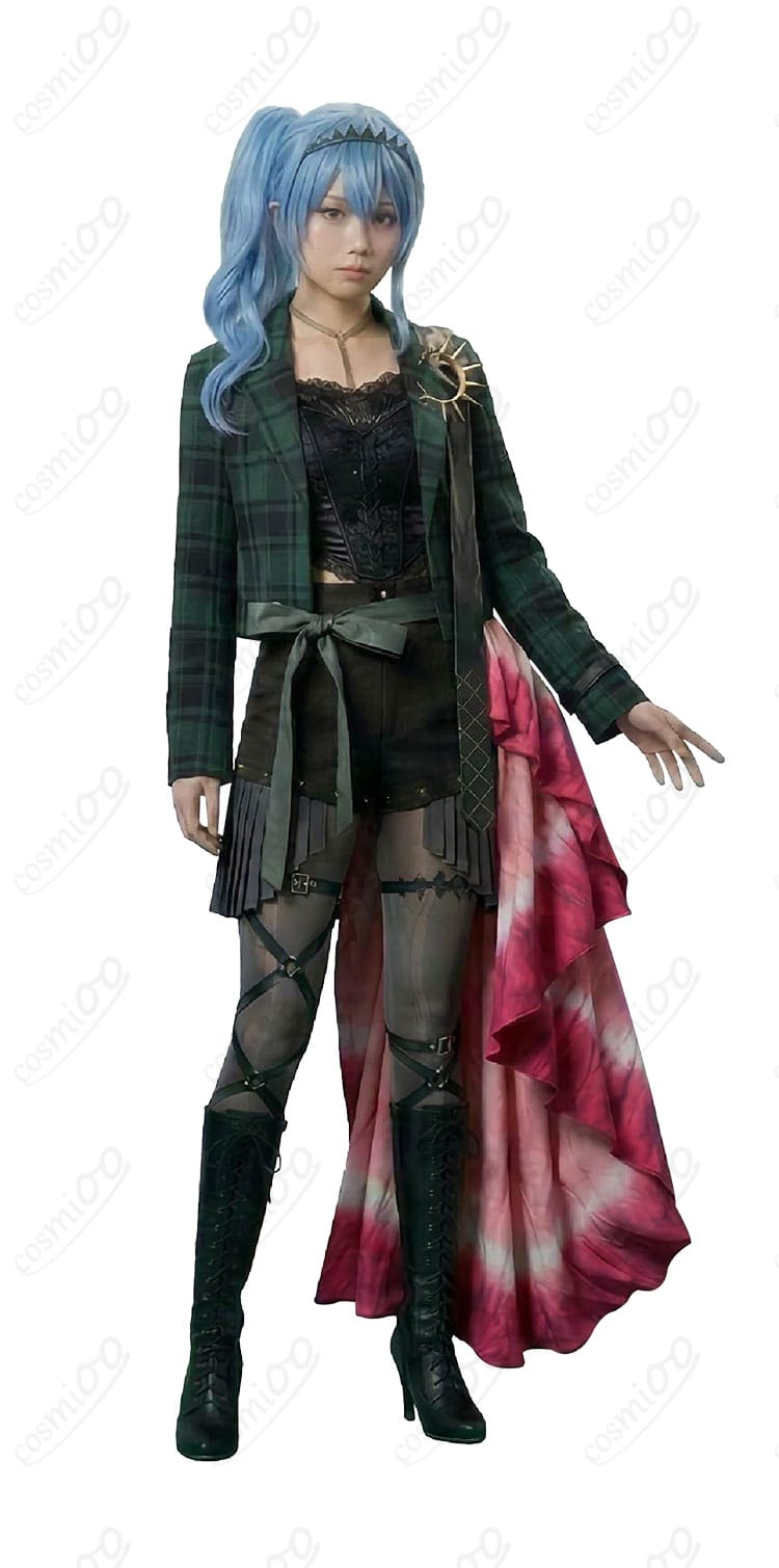 星街すいせい ライブ新衣装コスプレの正面全体(コート・キャミ・ショートパンツ)