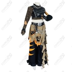 ホロライブ風ステージ衣装｜レザー×チェーンでクールに映える高再現セット - 1枚目の画像（サムネイル）